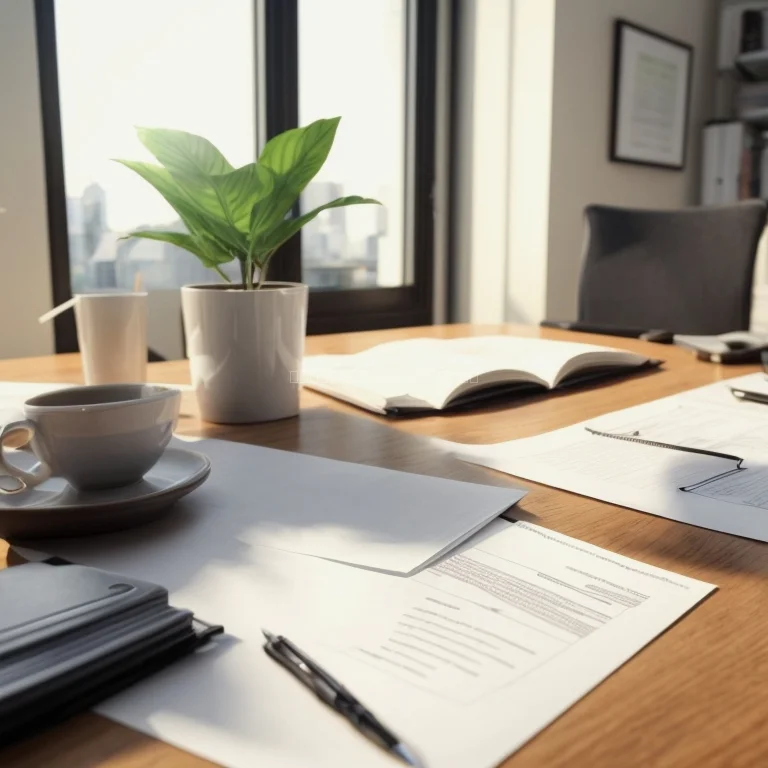 Finished real estate contract prepared for signature